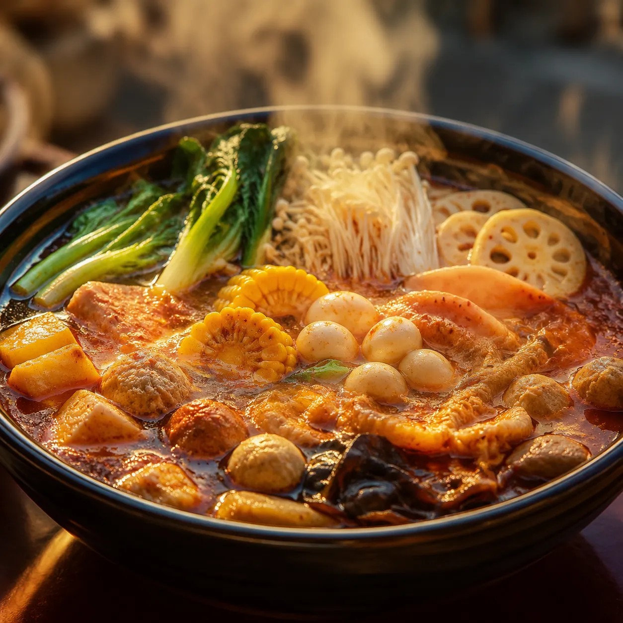 Mala Tang — Numbing and spicy broth customized to your heat tolerance. C